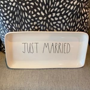 Rae Dunn Just Married Platter Tray